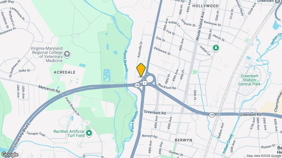 9066 Baltimore Ave Map and Location Details