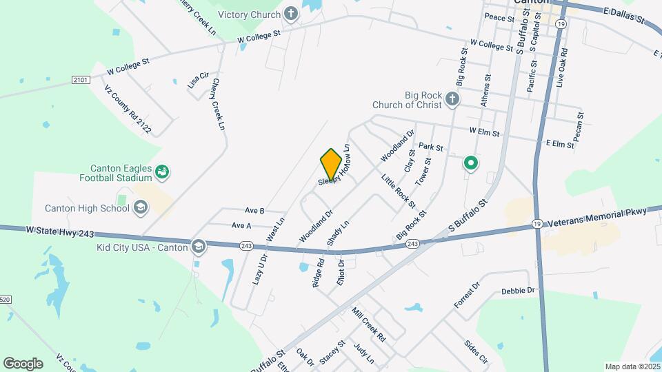 1412 Sleepy Hollow Ln Map and Location Details