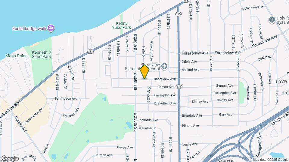 25270 Shoreview Ave Map and Location Details