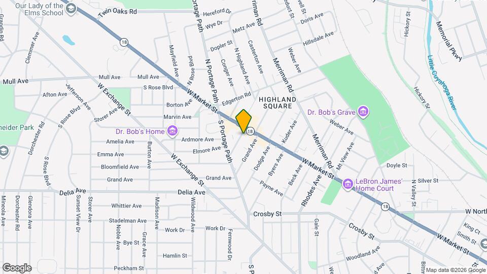 17 S Highland Ave Map and Location Details