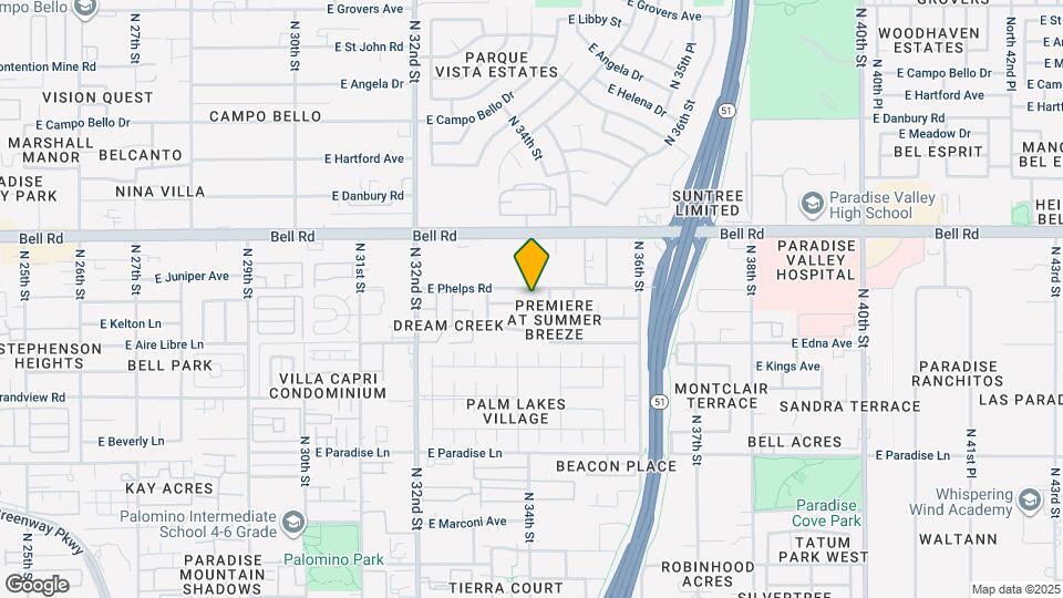 3404 E Lavey Ln Map and Location Details