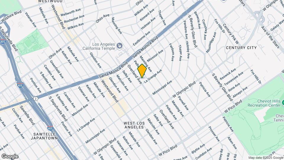 1946 Overland Ave Mapa y Detalles de la Ubicación