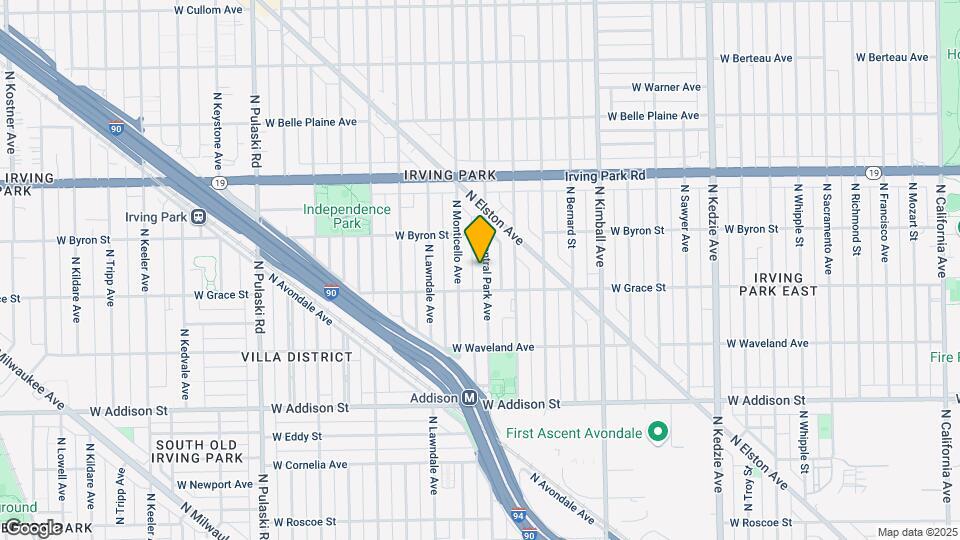 3820 N Central Park Ave, Unit 1 Map and Location Details
