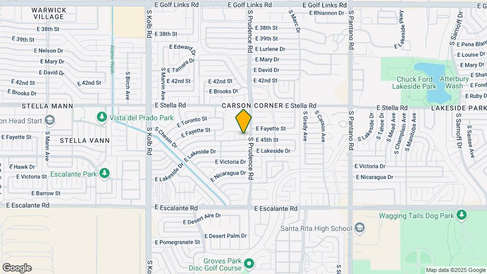 7463 E 45th St Map and Location Details
