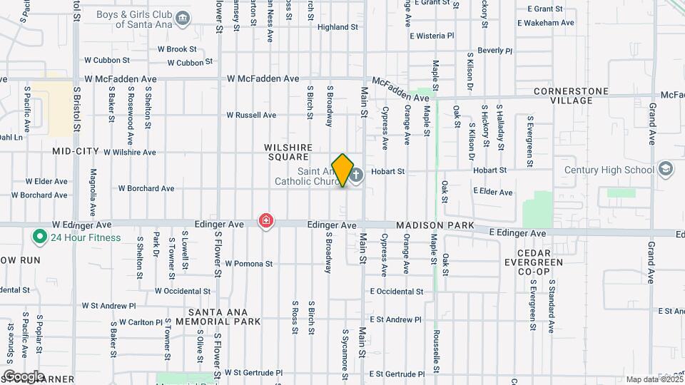 1402 S Sycamore St Mapa y Detalles de la Ubicación