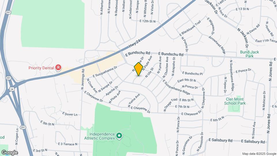 807 N Piute Ave Map and Location Details