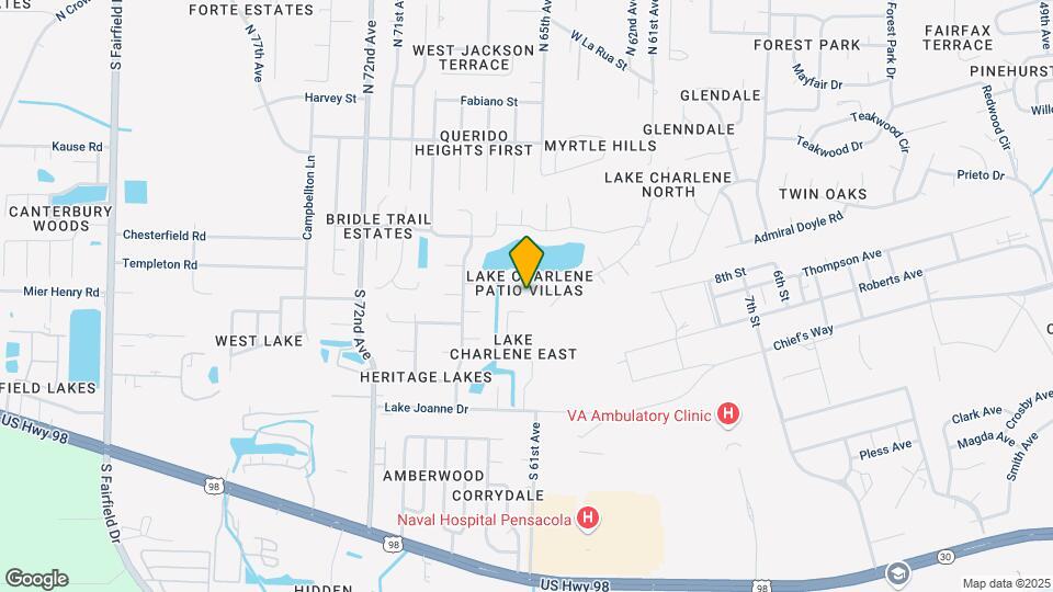 6407 Lake Charlene Ln Map and Location Details