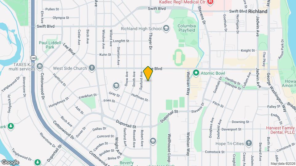 613 Thayer Dr Map and Location Details