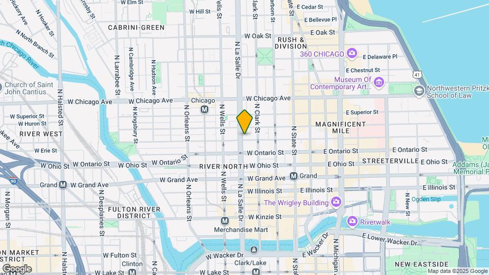 661 N La Salle Dr, Unit 1 Map and Location Details