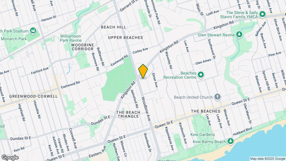 419 Woodbine Ave Map and Location Details