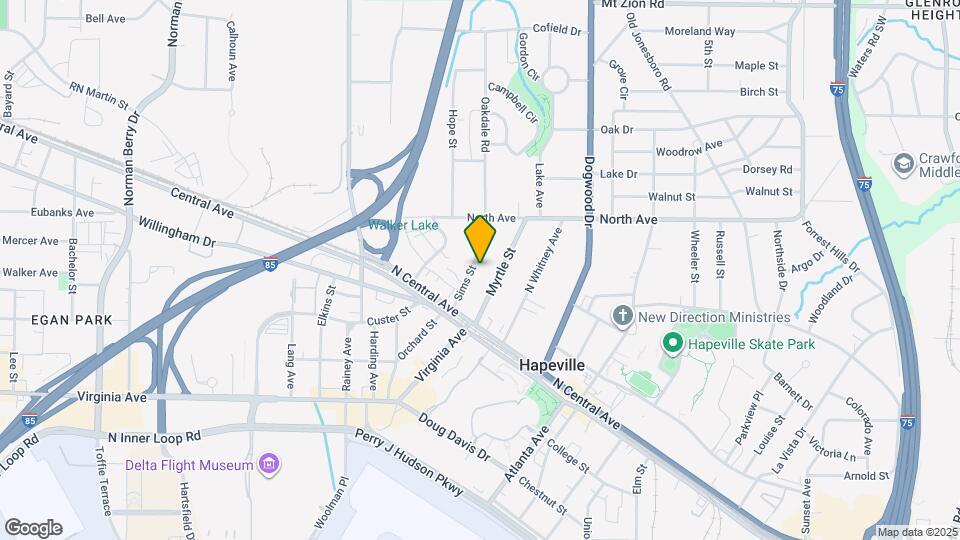 3320 Sims St Map and Location Details