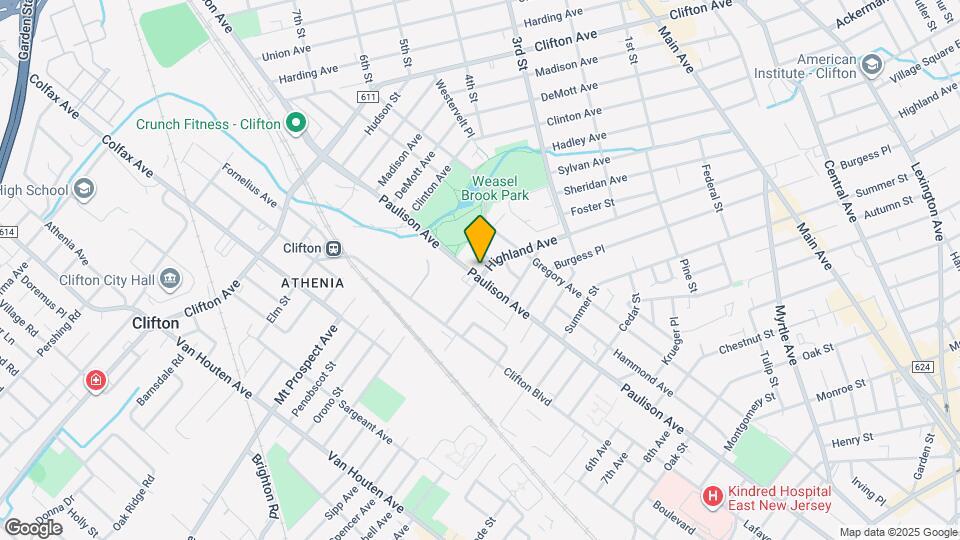 486 Highland Ave Map and Location Details