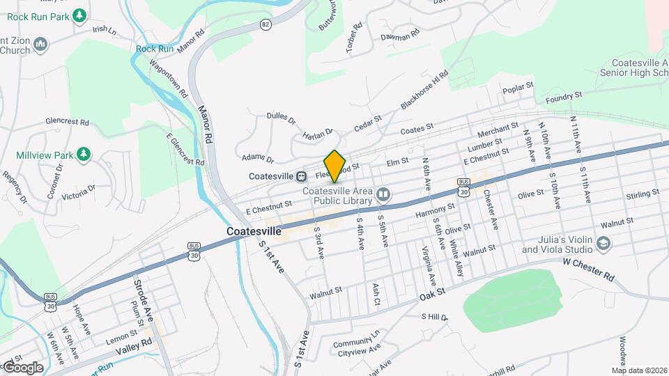 345 E Chestnut St Map and Location Details