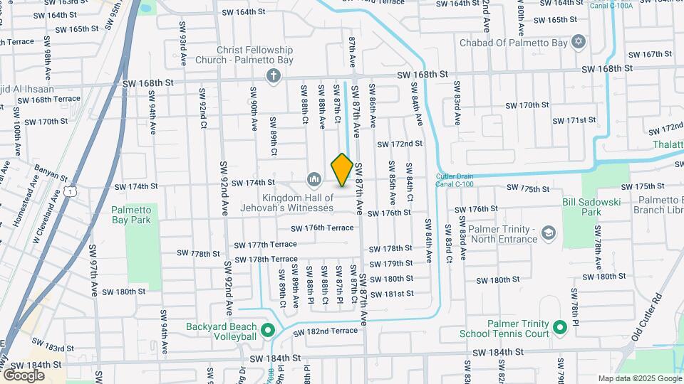 8745 SW 175th St Mapa y Detalles de la Ubicación