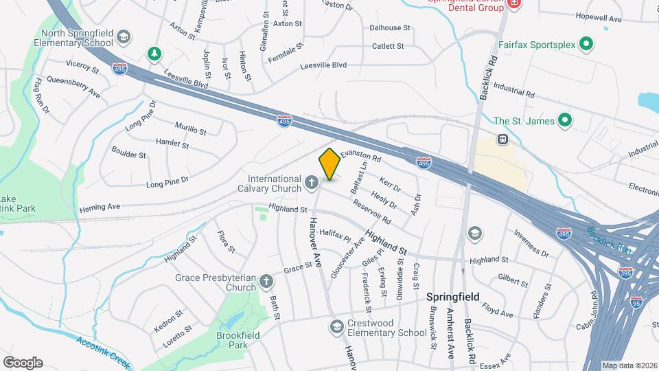 7245 Reservoir Rd Map and Location Details