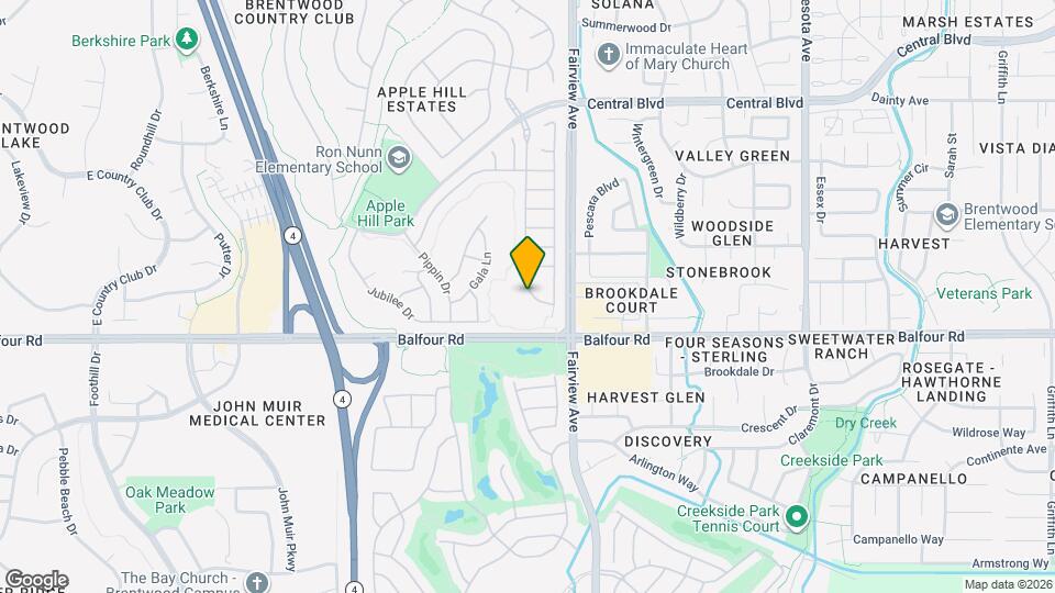 105 Apple Hill Dr Map and Location Details