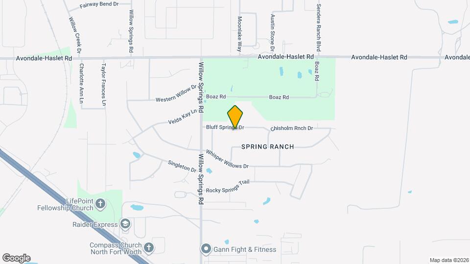 1317 Bluff Springs Dr Map and Location Details
