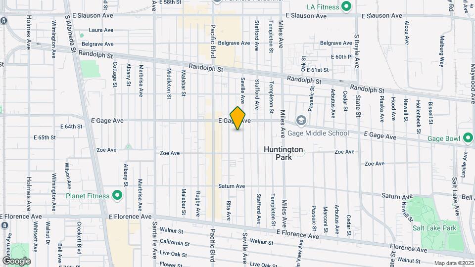 6423-6431 Seville Ave Map and Location Details