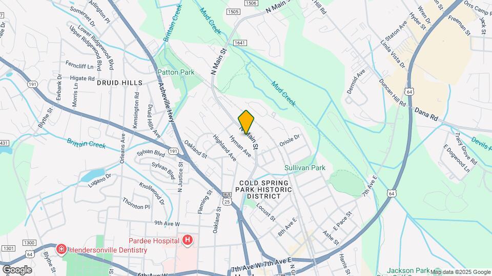 1241 N Main St Map and Location Details