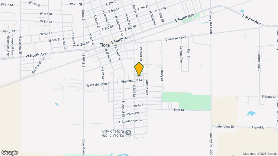 321 E Washington St Map and Location Details