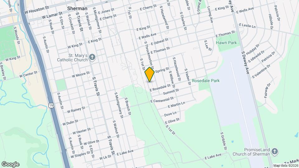 1203 S 1st St Map and Location Details