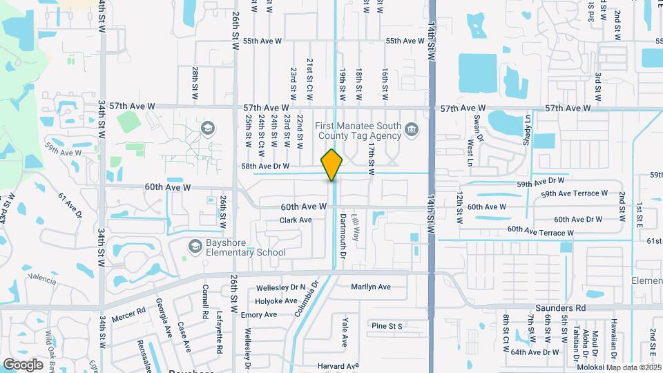 5904 Palm Ln Map and Location Details