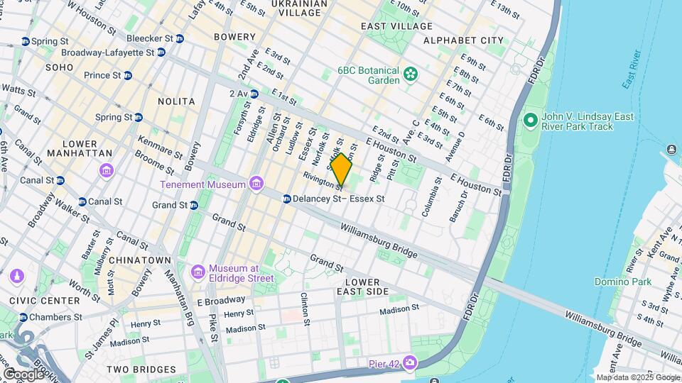 167 Rivington St Mapa y Detalles de la Ubicación