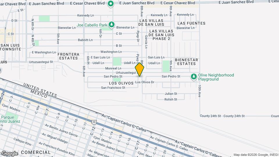 417 San Juan Ln Map and Location Details
