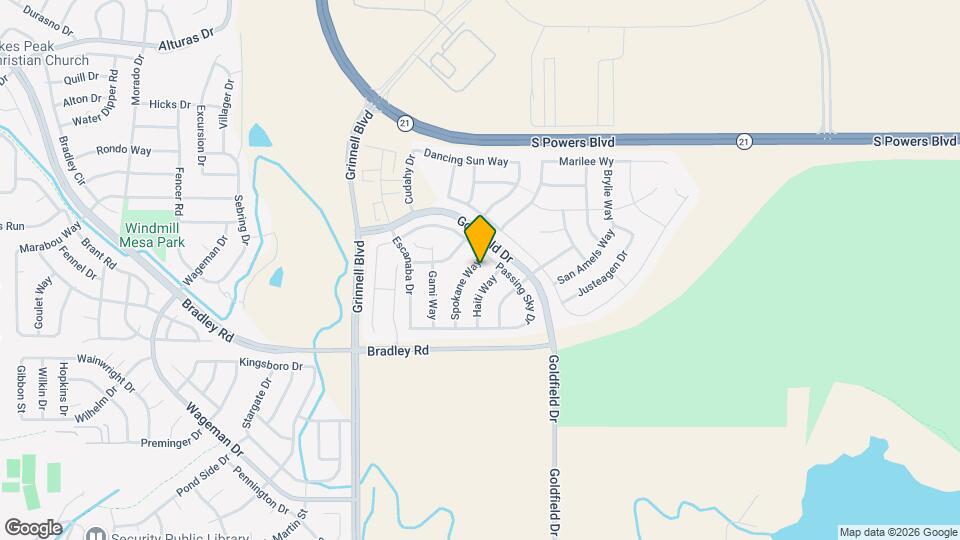 4845 Spokane Way Map and Location Details