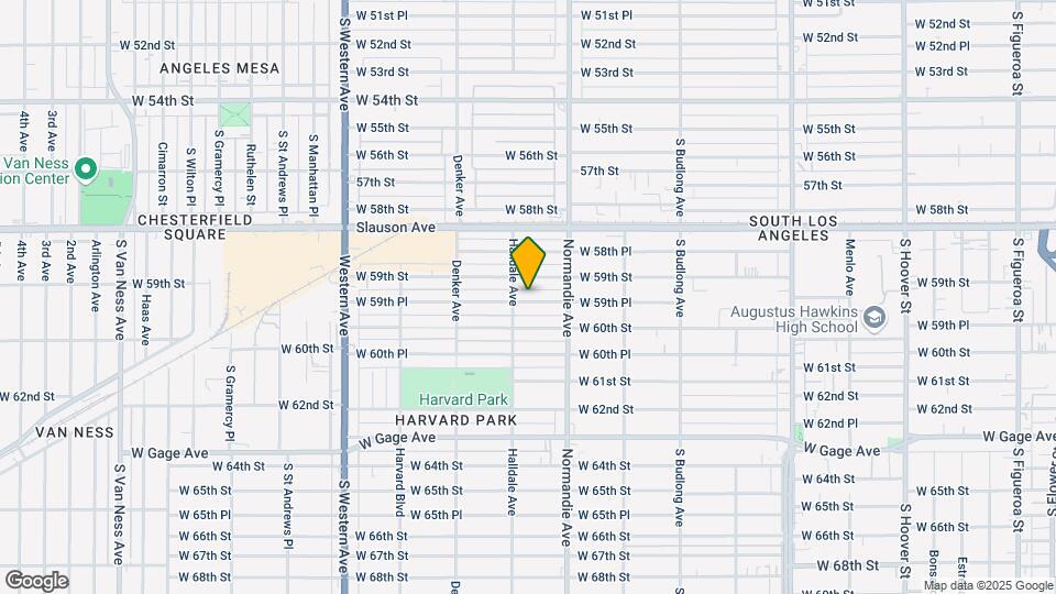 1445 W 59th Pl Map and Location Details