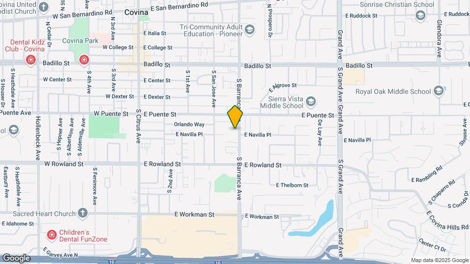 453 Barranca Ave Map and Location Details
