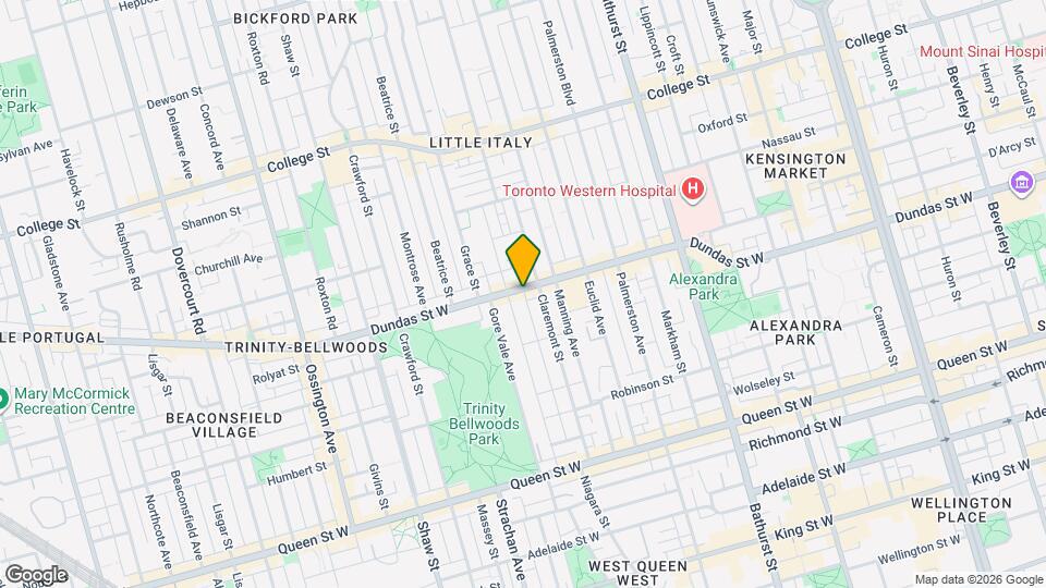 899 Dundas St W Map and Location Details