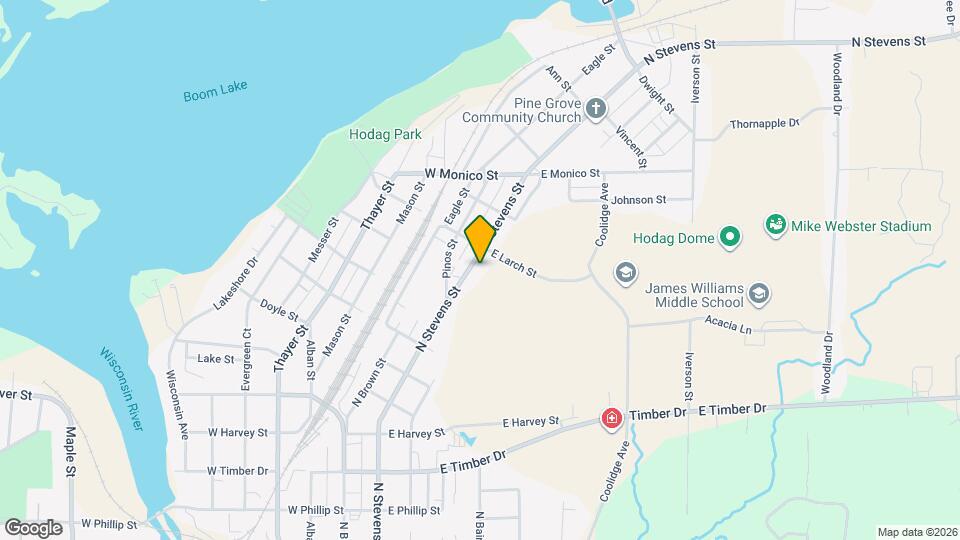 942 N Stevens St Map and Location Details