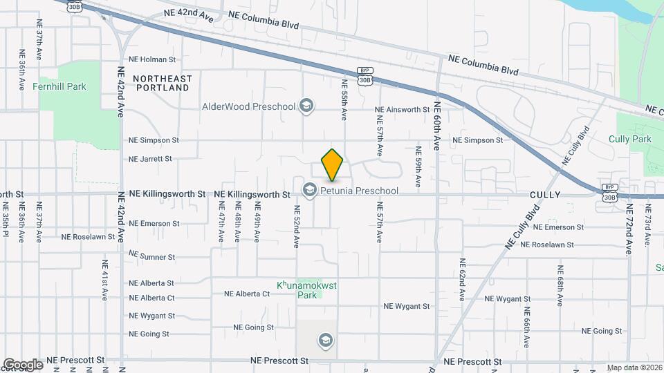 5427 NE Killingsworth St Mapa y Detalles de la Ubicación
