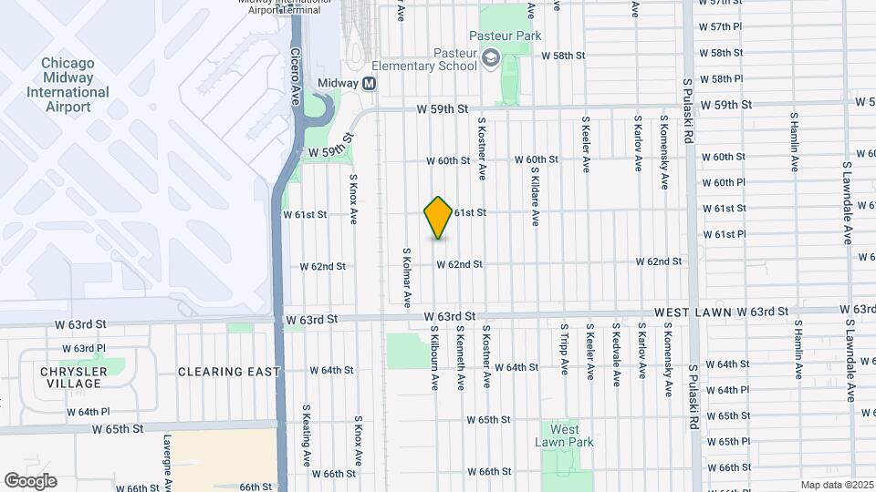 6141 S Kilbourn Ave Map and Location Details