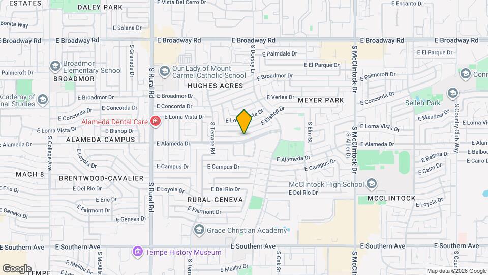 1168 E Alameda Dr, Unit 3305 Mapa y Detalles de la Ubicación