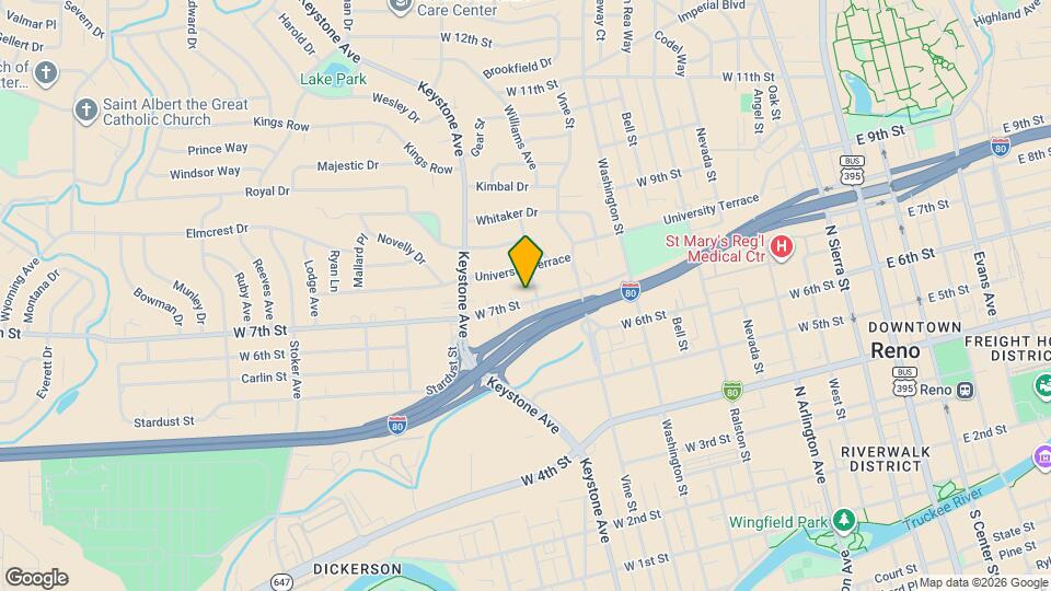 903 W 7th St Map and Location Details