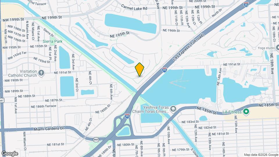 19105 NE 8th Ct Map and Location Details