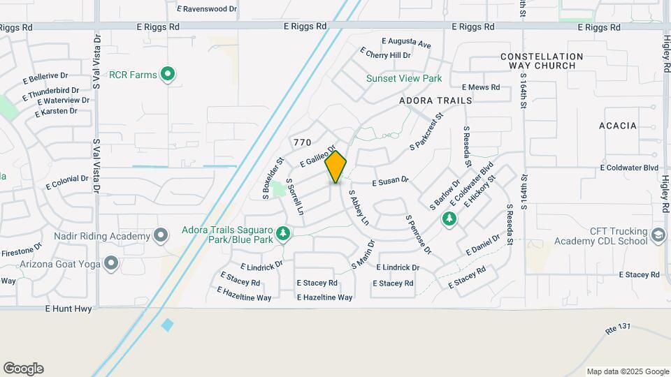 7657 S Debra Dr Map and Location Details