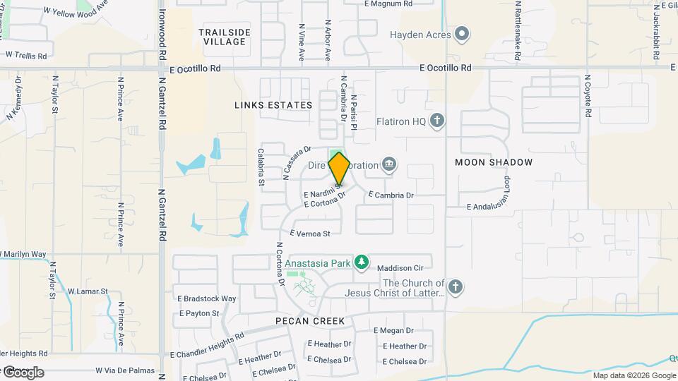 1105 E Nardini St Mapa y Detalles de la Ubicación