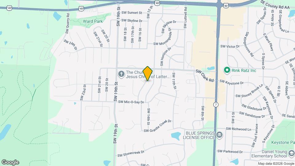 1508 SW Cherokee Strip Map and Location Details