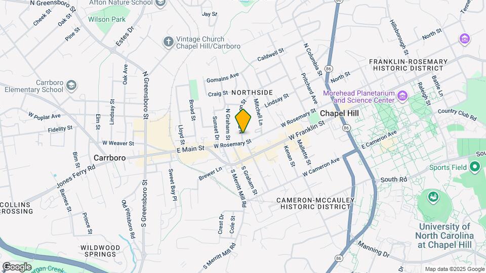 204 N Roberson St Map and Location Details