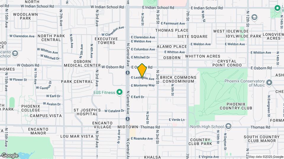 45 E Lexington Map and Location Details
