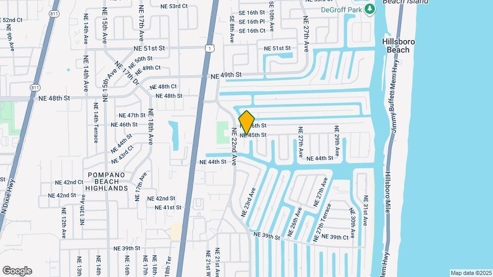 4450 NE 23rd Ave Map and Location Details