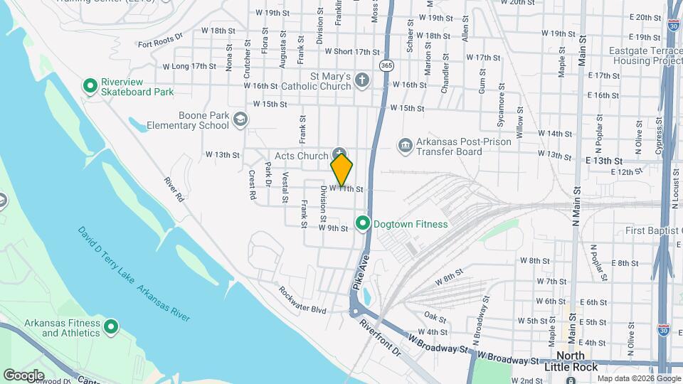 1218 W 11th St Map and Location Details