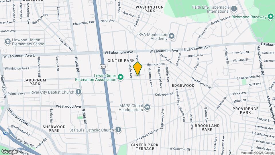 3600 Moss Side Ave, Unit Unit B Map and Location Details