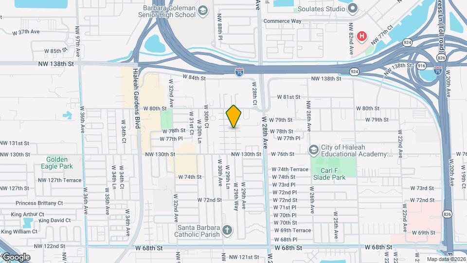 7800 W 29th Way Map and Location Details