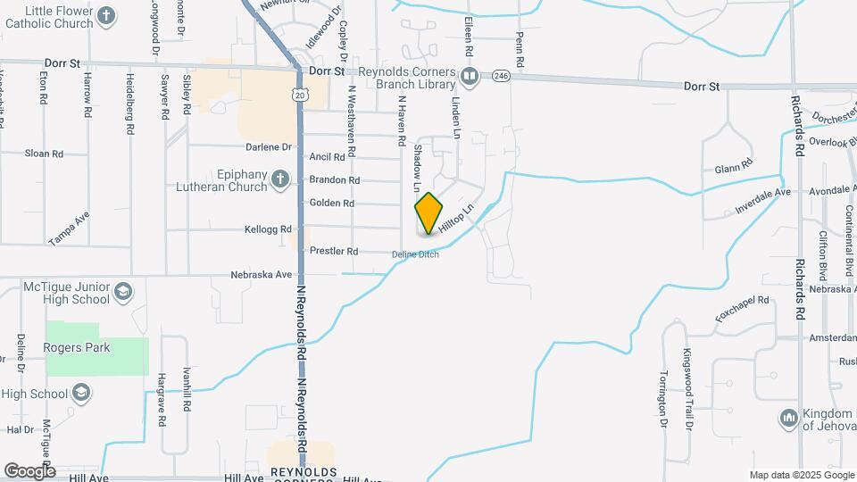 716 Hilltop Ln, Unit 716 Map and Location Details