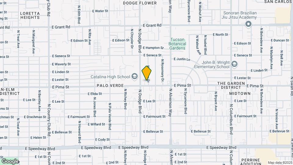 1711 N Baxter Dr Map and Location Details