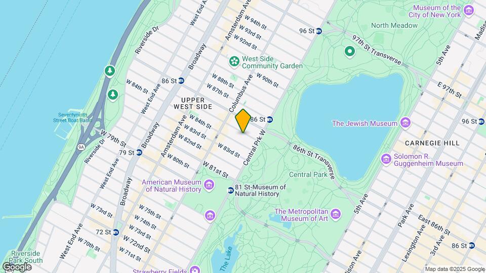 34 W 85th St Map and Location Details